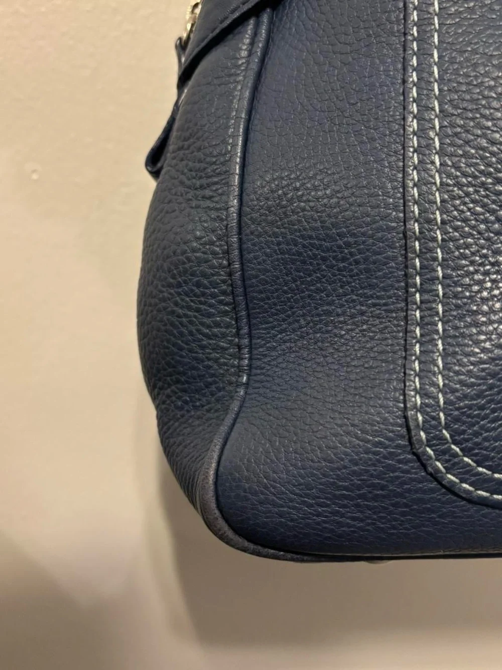 Coach Blue Leather Satchel